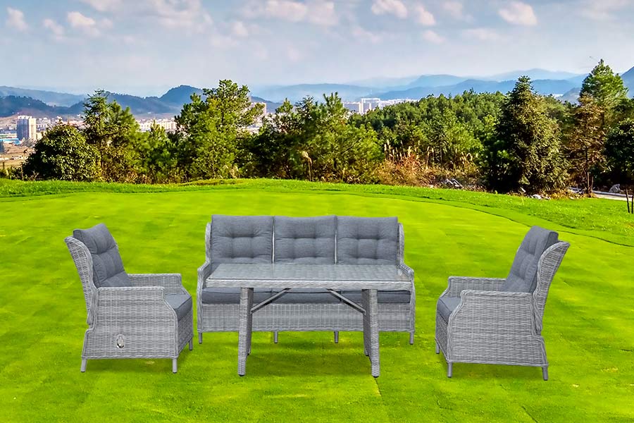 Set Makan Sofa Berbaring 3 Kursi